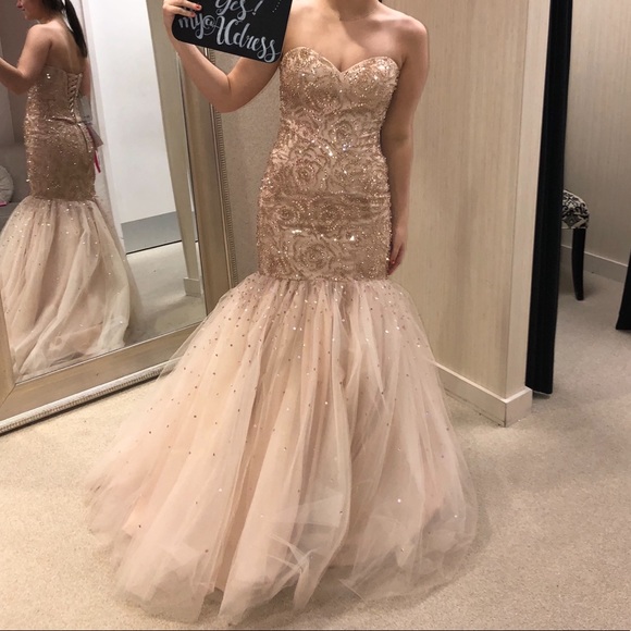 Mori Lee Prom Dress w/ Jewelry - Picture 1 of 5
